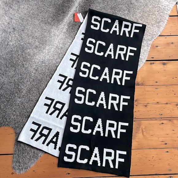 Anthropologie Accessories - Anthropologie Verloop Oversized ‘Scarf’ Scarf Repetition Black and White
